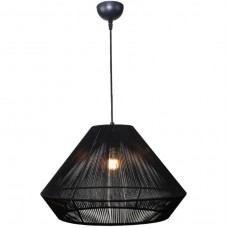 Φωτιστικό Κρεμαστό Μονόφωτο Φ45cm E27 230V Μαύρο 4057-B